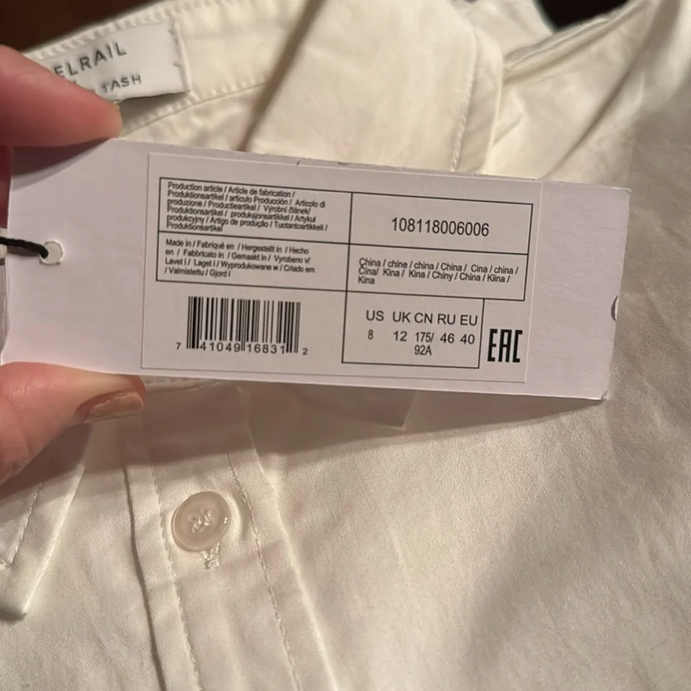 NWT • LABELRAIL X Nashville Tash • Buttoned Up Blouse • Multiple Sizes • White 🤍 - Picture 8 of 8